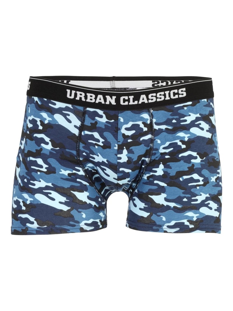 Urban Classics - Boxers motif/style camouflage Bleu - Kiabi