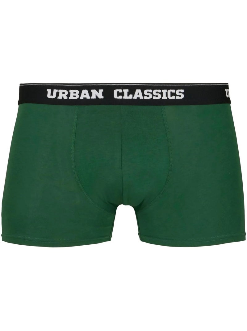 Urban Classics - Boxers motif/style Île Noir Vert Noir - Kiabi