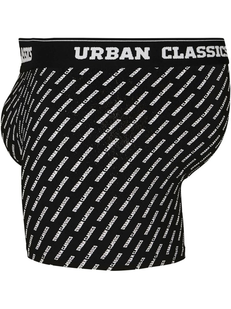 Urban Classics - Boxers motif/style Île Noir Vert Noir - Kiabi