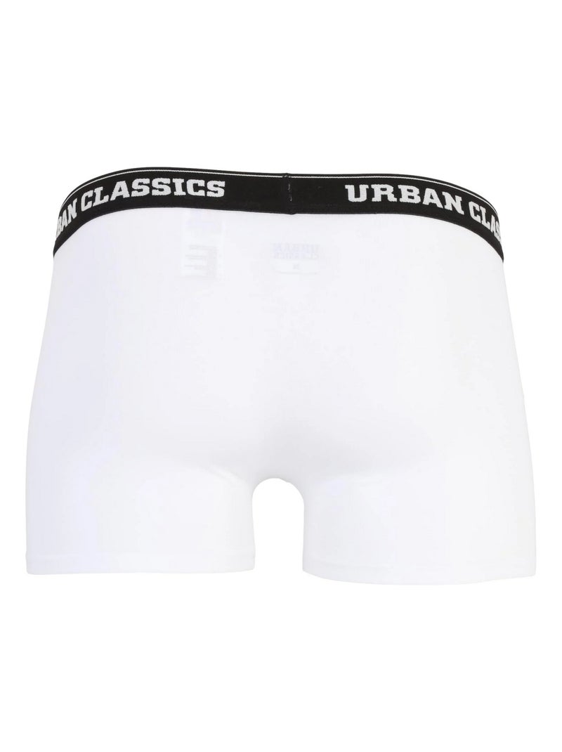 Urban Classics - Boxers motif/style imprimé intégral Blanc Gris anthracite Noir - Kiabi