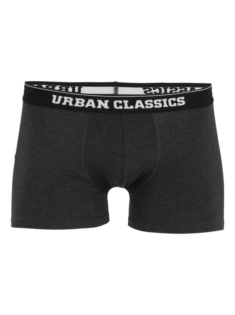 Urban Classics - Boxers motif/style imprimé intégral Blanc Gris anthracite Noir - Kiabi