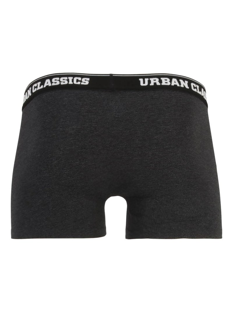 Urban Classics - Boxers motif/style imprimé intégral Blanc Gris anthracite Noir - Kiabi