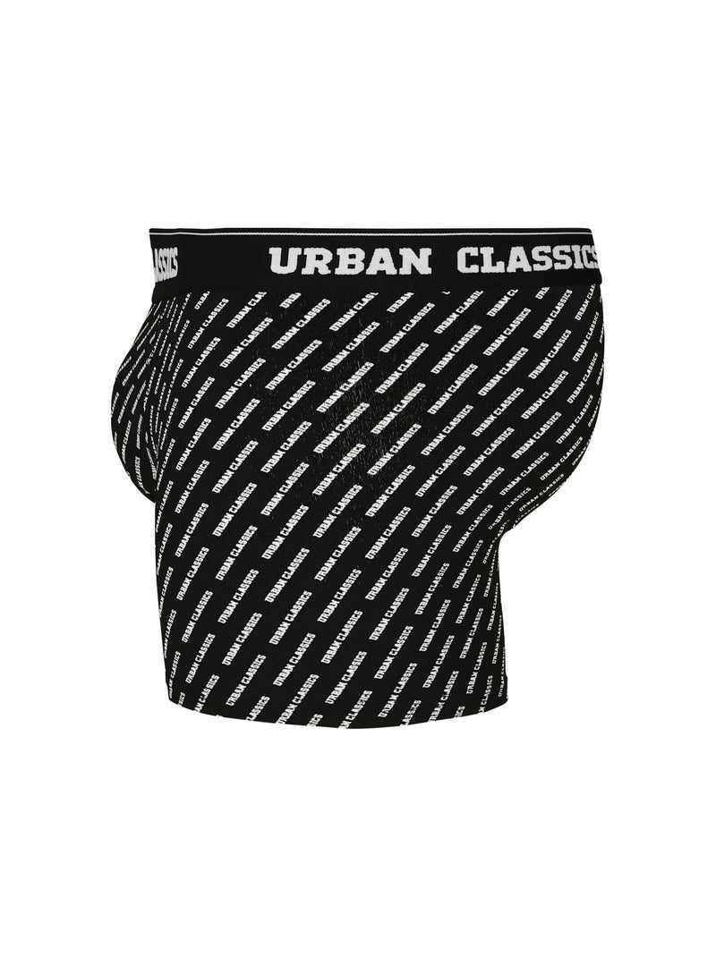 Urban Classics - Boxers motif/style imprimé intégral Noir Vert Noir - Kiabi