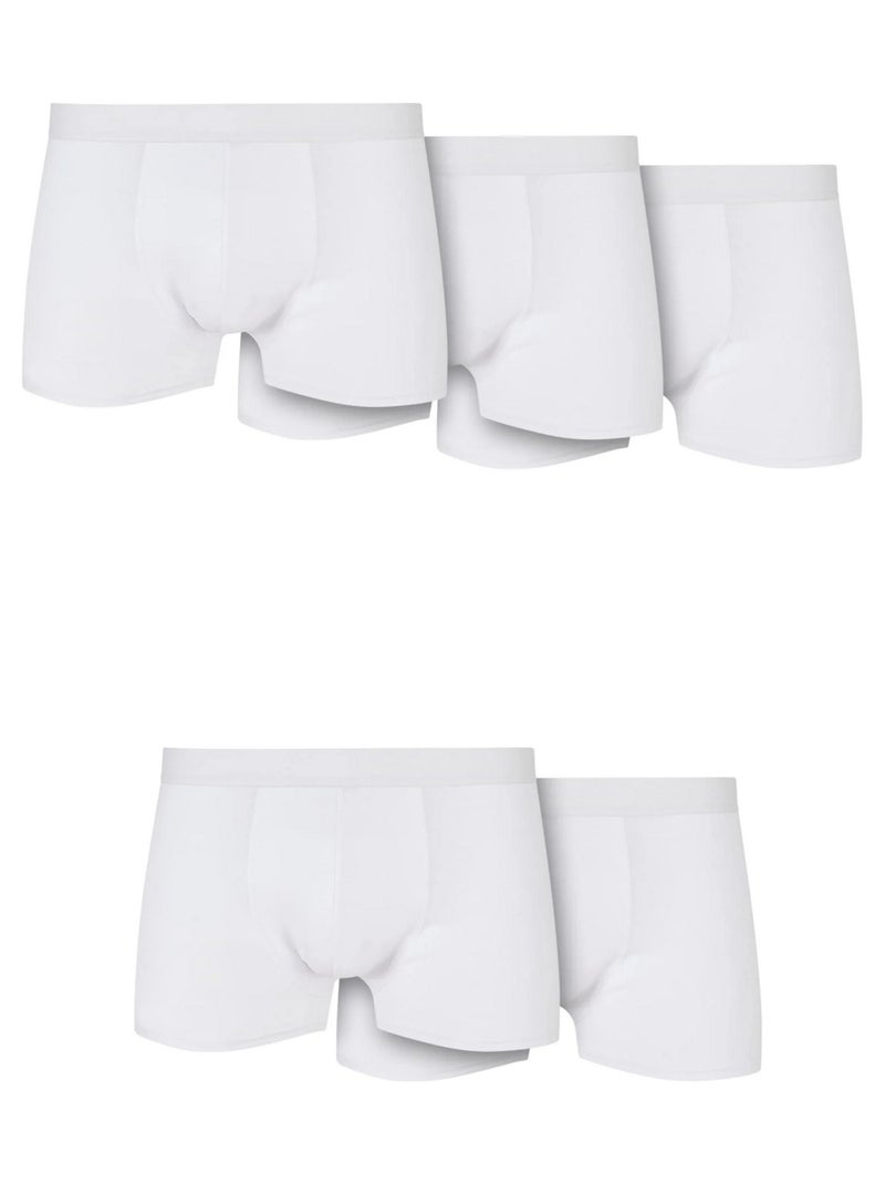 Urban Classics - Boxers motif/style uni Blanc - Kiabi