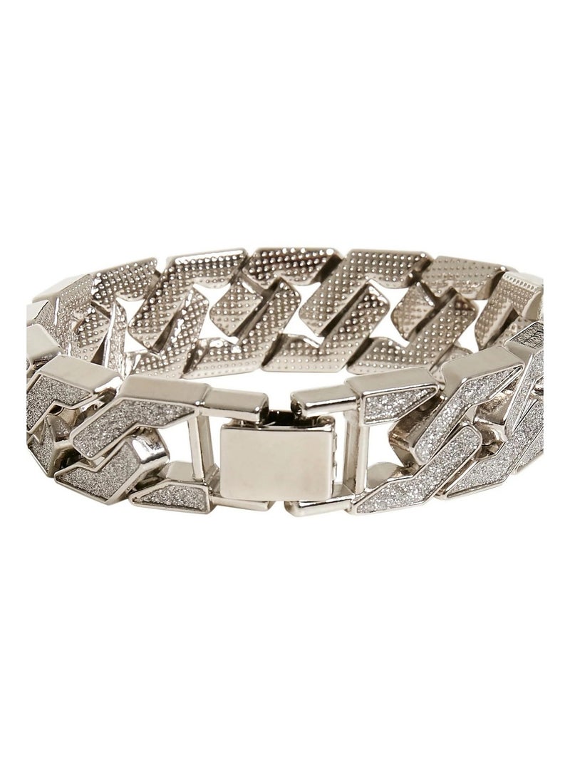 Urban Classics - Bracelet motif/style Paillettes Argenté - Kiabi