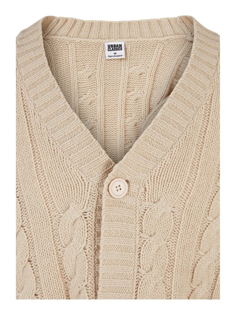 Urban Classics - Cardigan Blanc nacré - Kiabi