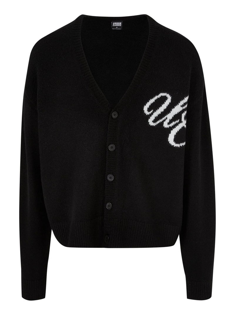 Urban Classics - Cardigan INITIALS Noir - Kiabi