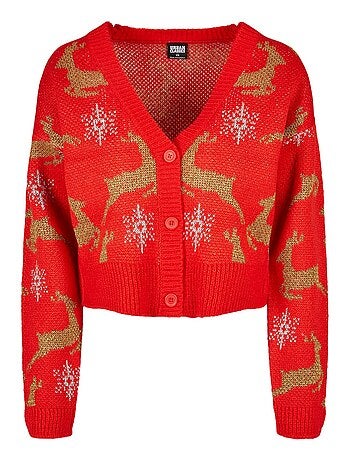 Urban Classics - Cardigan manches longues Noël