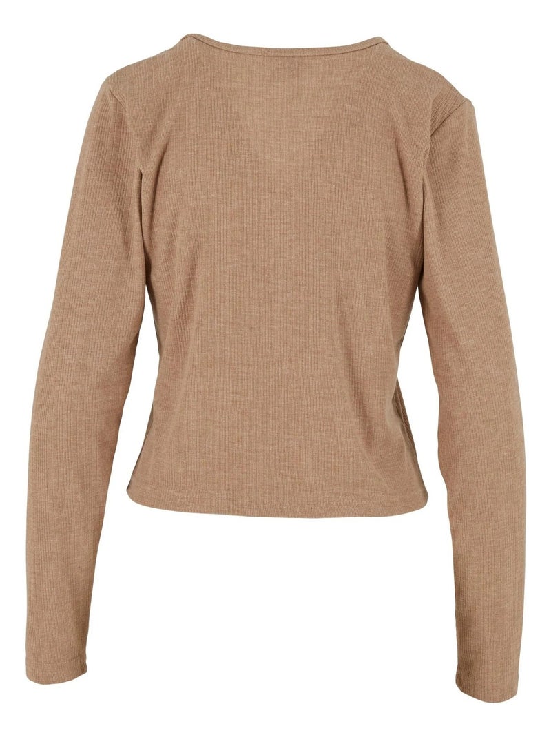 Urban Classics - Cardigan motif/style Côtelé Beige chiné - Kiabi