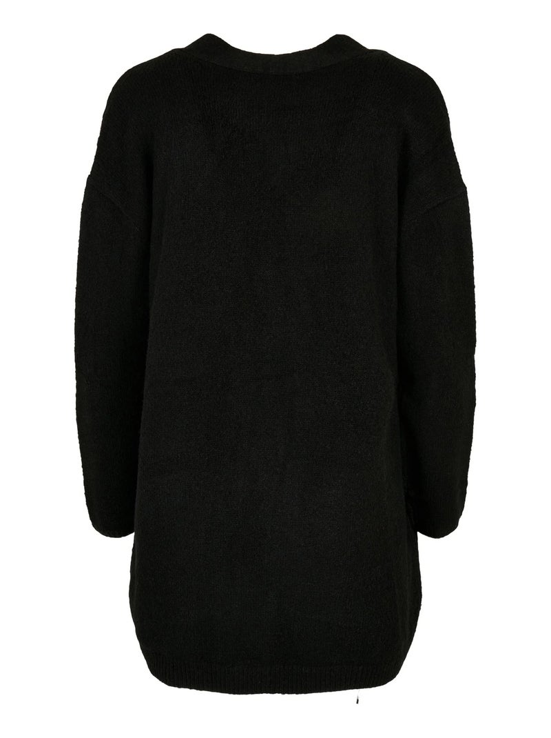 Urban Classics - Cardigan motif/style duveteux Noir - Kiabi