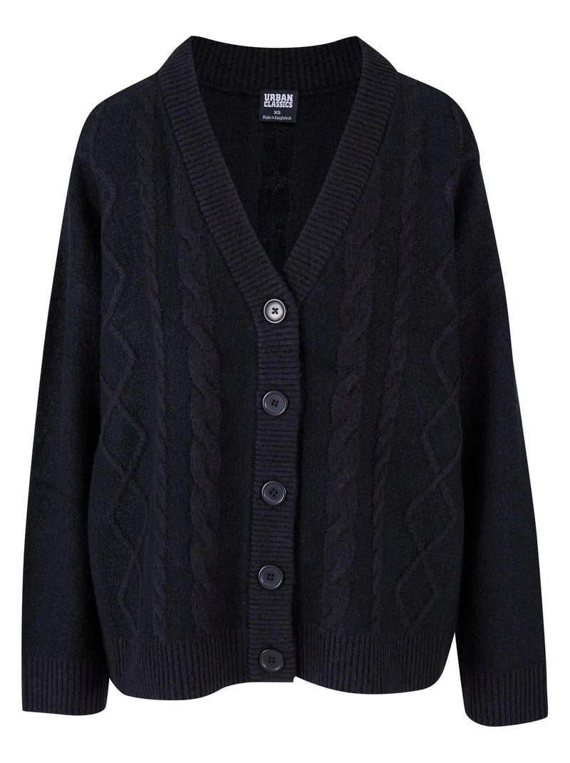 Urban Classics - Cardigan Noir - Kiabi
