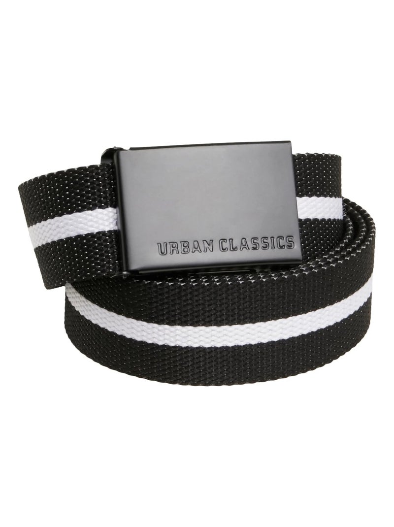 Urban Classics - Ceinture motif/style rayé Noir Blanc - Kiabi