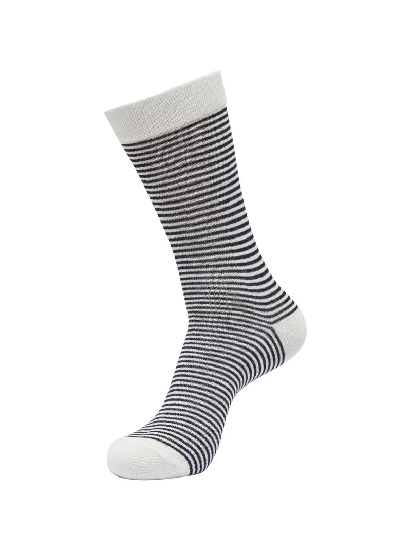 Urban Classics - Chaussettes motif/style rayures fines Blanc Noir Blanc - Kiabi