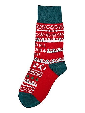 Urban Classics - Chaussettes Noël motif/style Chien