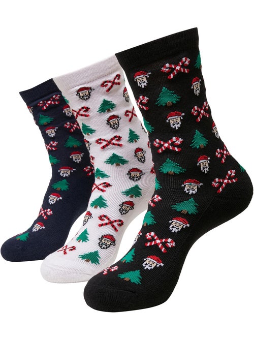Urban Classics - Chaussettes Noël motif/style Père Noël grincheux - Kiabi Urban Classics - Chaussettes Noël motif/style Père Noël grincheux - Kiabi