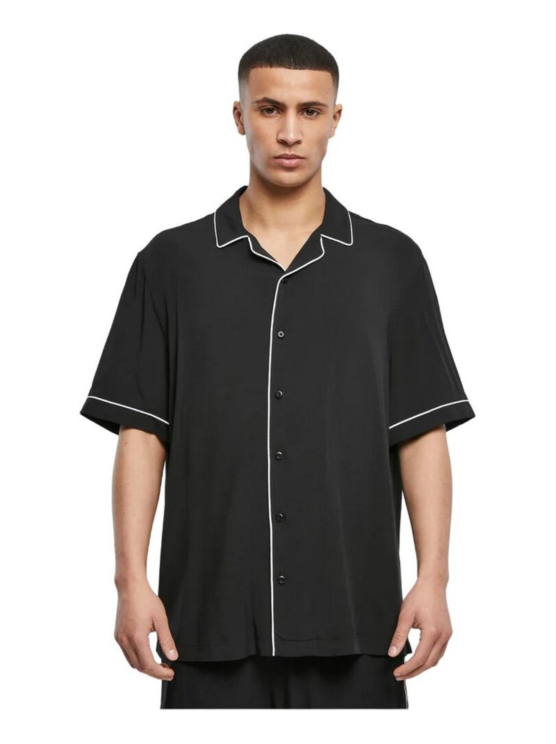 Urban Classics - Chemise de bowling Noir - Kiabi