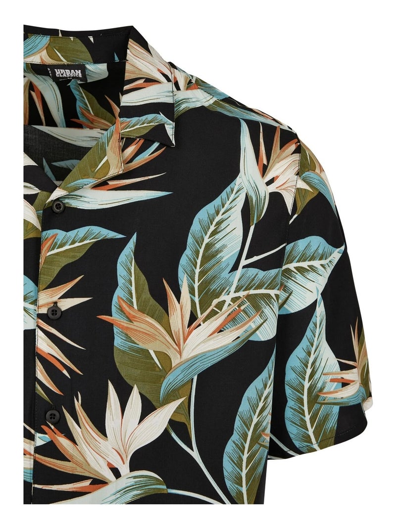 Urban Classics - Chemise de vacances Noir Blanc - Kiabi