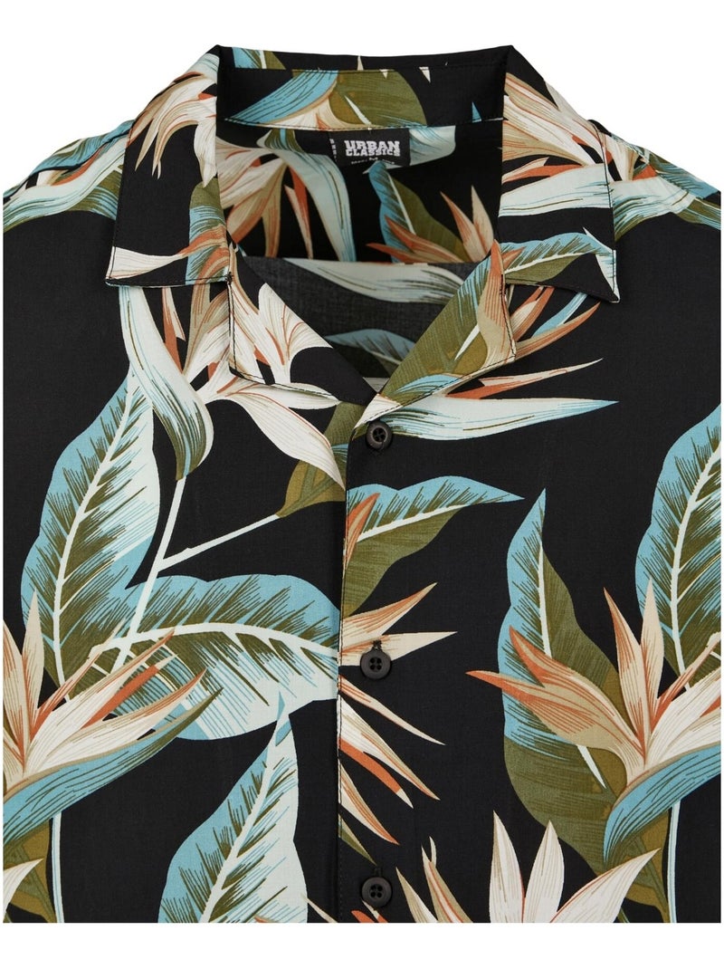 Urban Classics - Chemise de vacances Noir Blanc - Kiabi