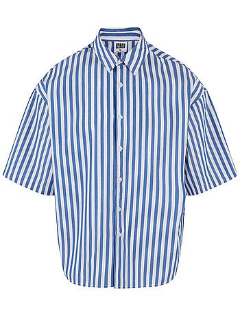 Urban Classics - Chemise manches courtes été motif/style rayé