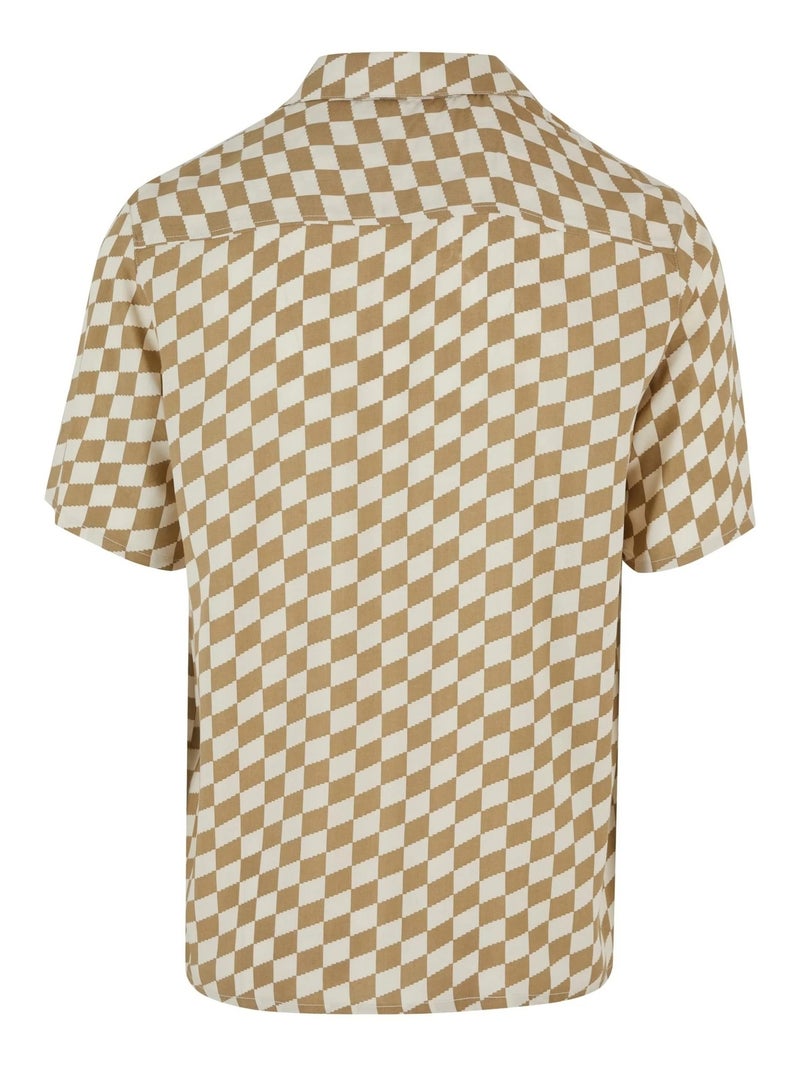 Urban Classics - Chemise motif/style à carreaux Kaki - Kiabi