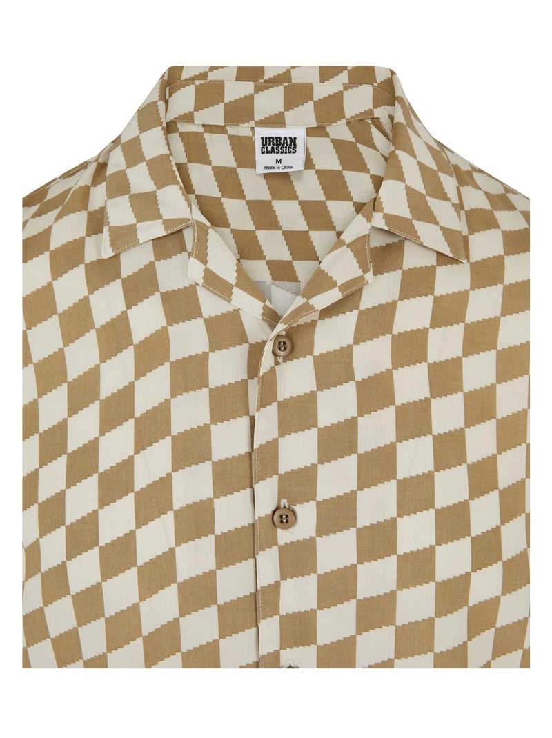 Urban Classics - Chemise motif/style à carreaux Kaki - Kiabi