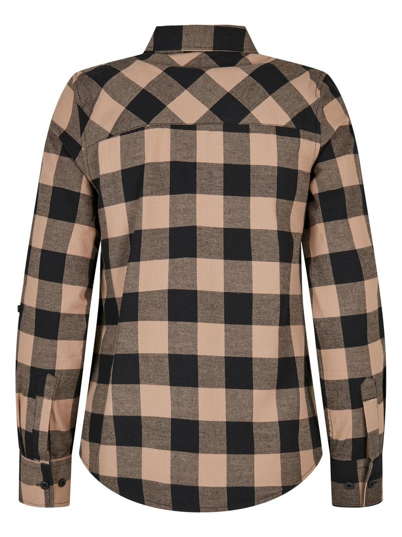 Urban Classics - Chemisier motif/style à carreaux Noir - Kiabi