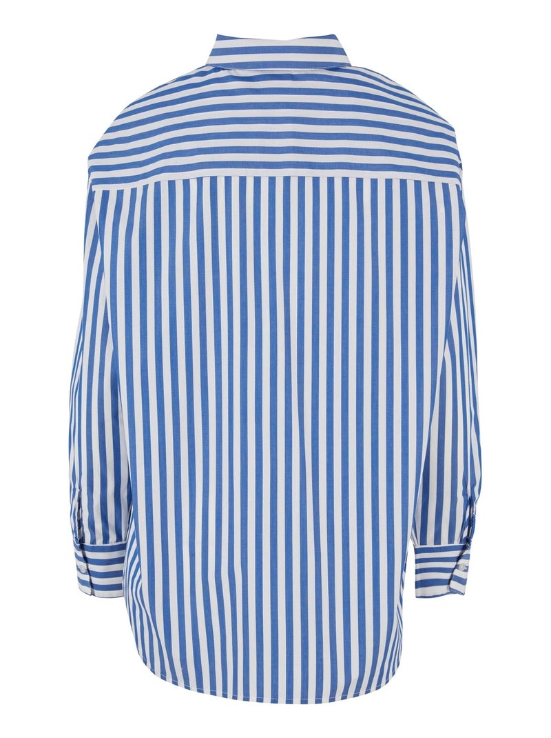 Urban Classics - Chemisier motif/style rayé Blanc Bleu - Kiabi