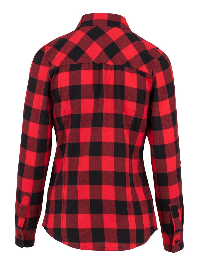 Chemisier Blouse Chemise Rouge Ã Carreaux Femme Blouse à Carreaux, Col Mao  Orange See U Soon La Redoute