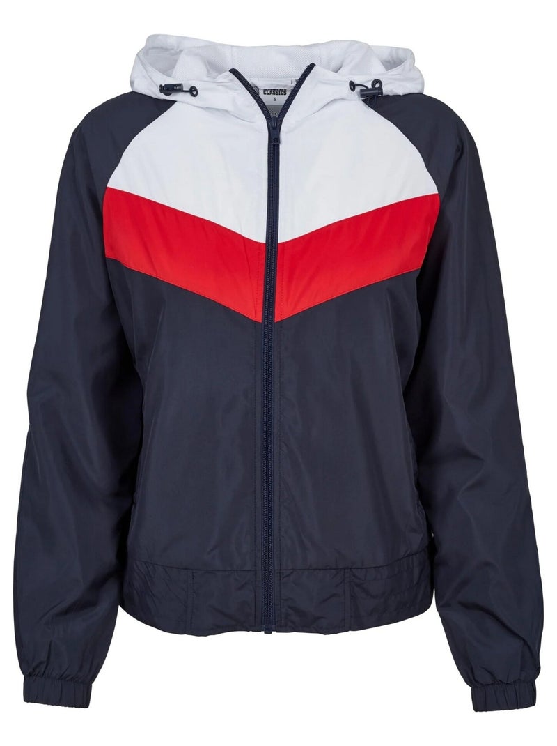 Urban Classics - Coupe-vent motif/style Trois tons Bleu marine - Kiabi