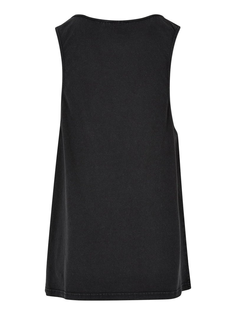 Urban Classics - Débardeur motif/style délavé à l'acide Noir - Kiabi