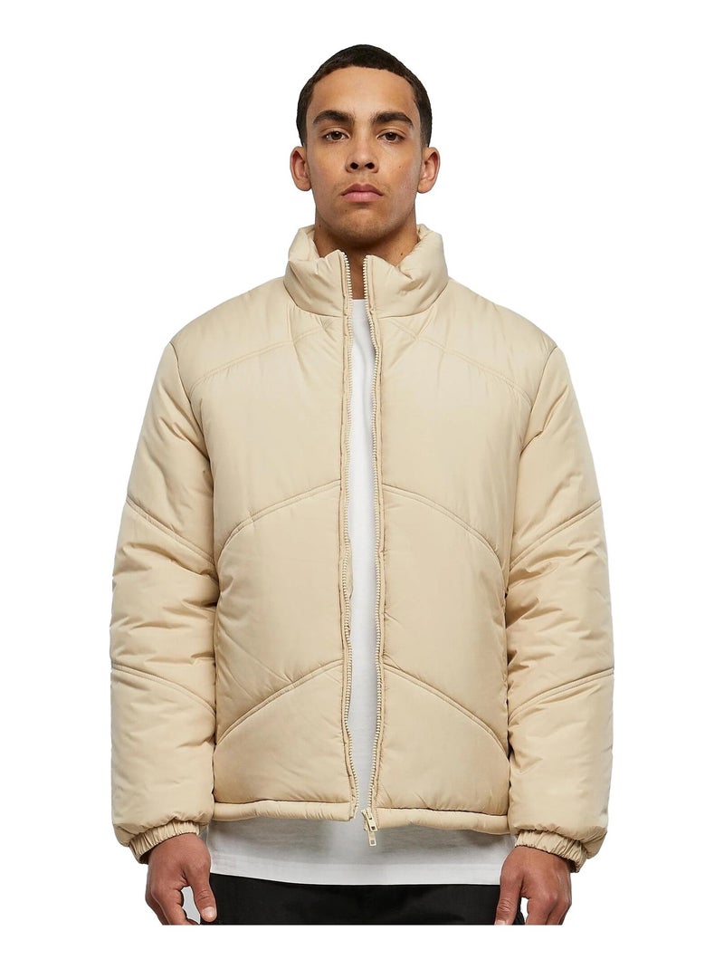 Urban Classics - Doudoune motif/style Flèche Beige - Kiabi