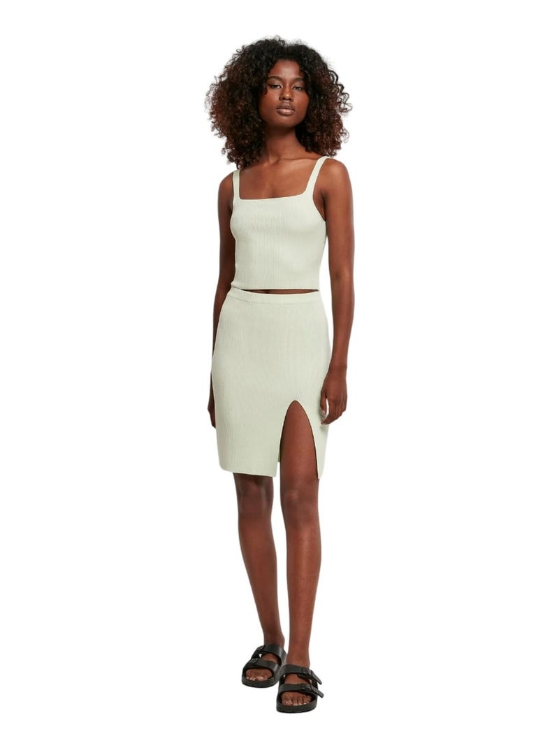 Urban Classics - Haut court Blanc Vert clair Gris - Kiabi