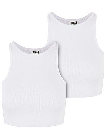 Urban Classics - Haut court motif/style Côtelé