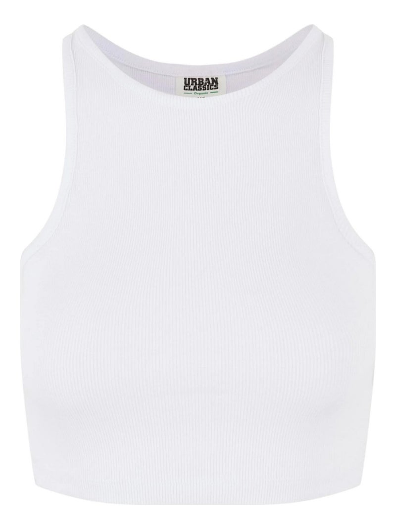 Urban Classics - Haut court motif/style Côtelé Blanc - Kiabi