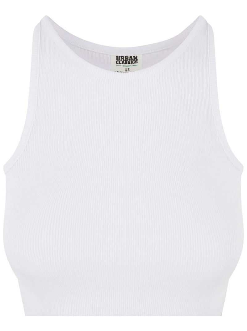 Urban Classics - Haut court motif/style Côtelé Blanc - Kiabi