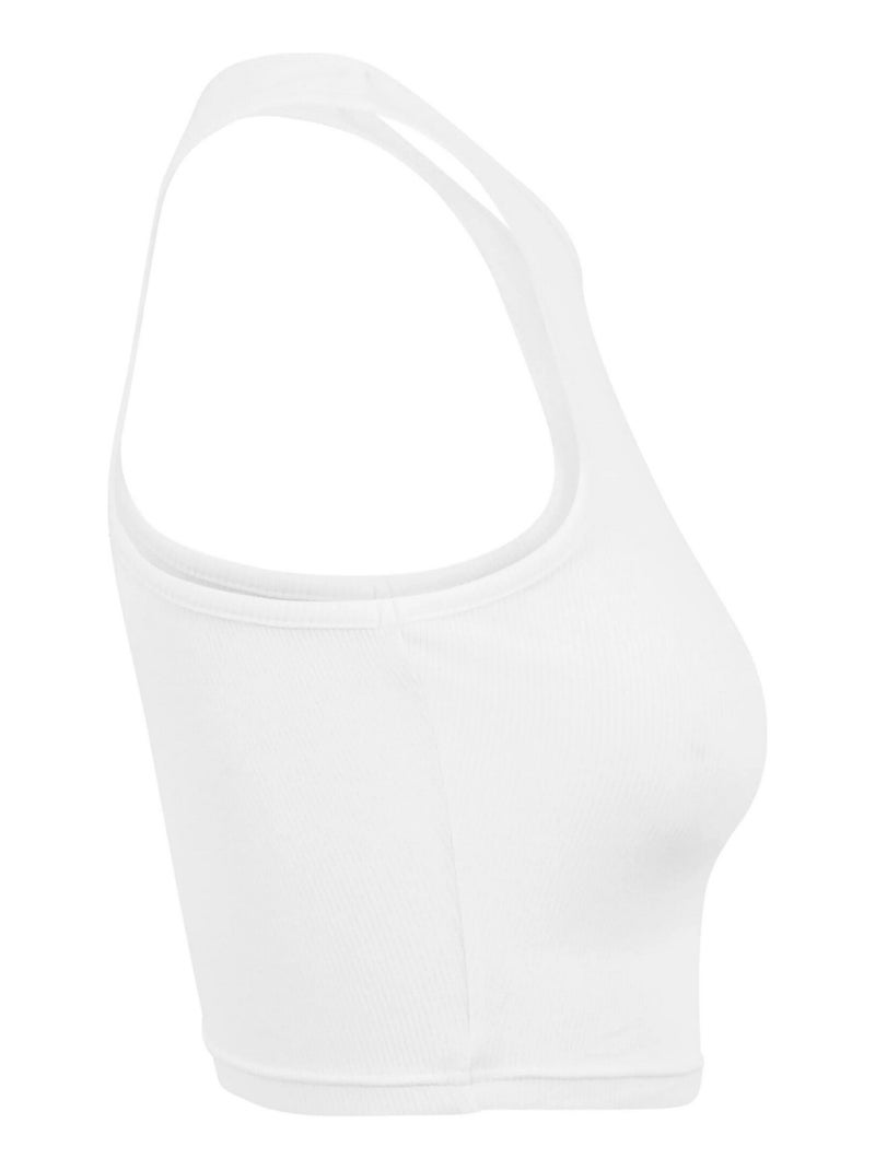 Urban Classics - Haut court motif/style Côtelé Blanc - Kiabi