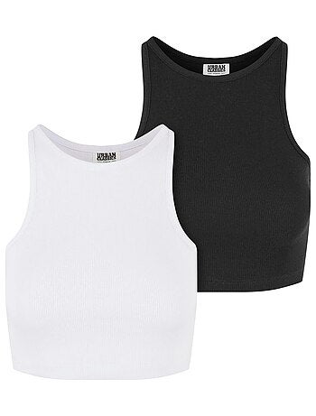 Urban Classics - Haut court motif/style Côtelé