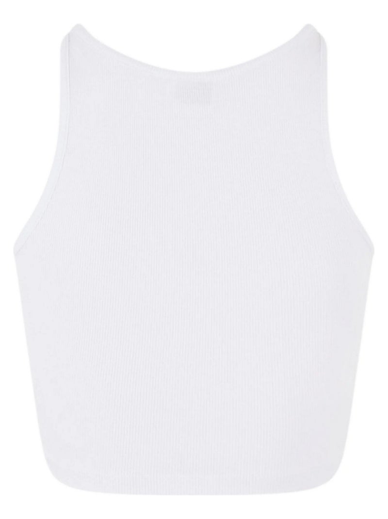 Urban Classics - Haut court motif/style Côtelé Blanc Noir - Kiabi