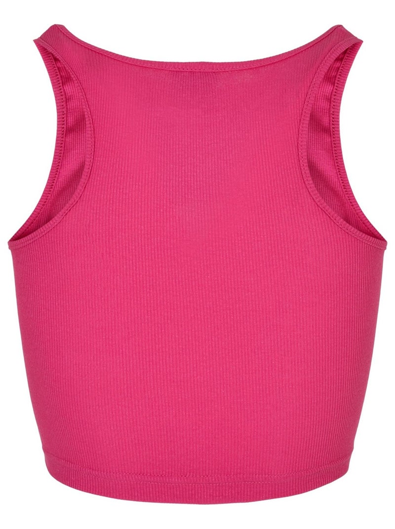 Urban Classics - Haut court motif/style Côtelé Rose - Kiabi