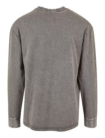 Urban Classics - Haut manches longues motif/style délavé à l'acide