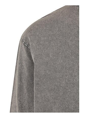 Urban Classics - Haut manches longues motif/style délavé à l'acide