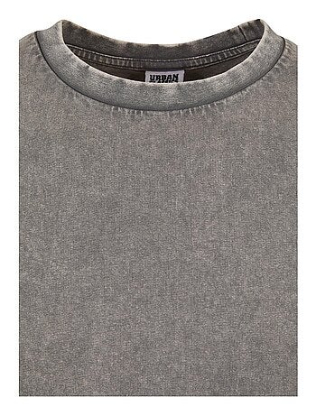 Urban Classics - Haut manches longues motif/style délavé à l'acide