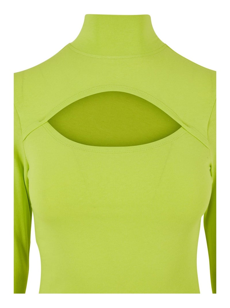 Urban Classics - Haut manches longues motif/style Découpé Jaune - Kiabi