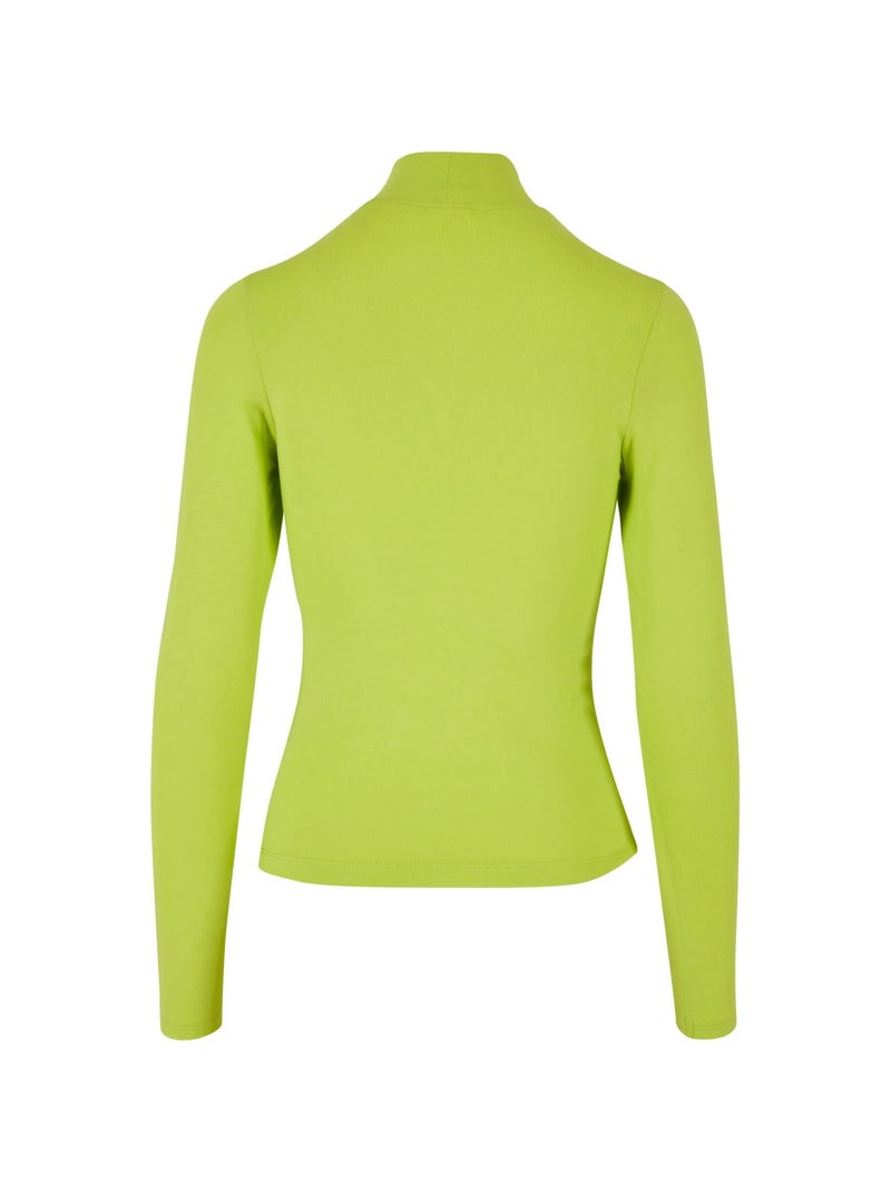 Urban Classics - Haut manches longues motif/style Découpé Jaune fluo - Kiabi