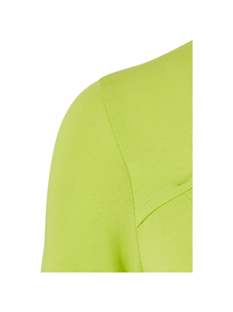 Urban Classics - Haut manches longues motif/style Découpé Jaune fluo - Kiabi