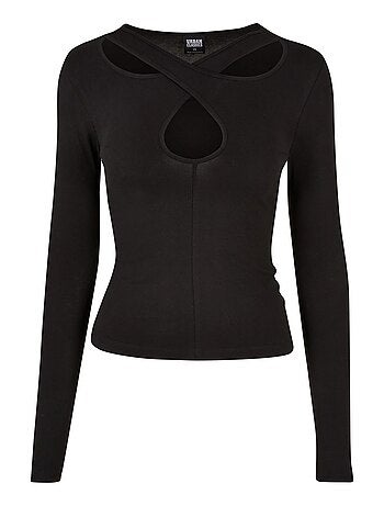 Urban Classics - Haut manches longues motif/style Découpé