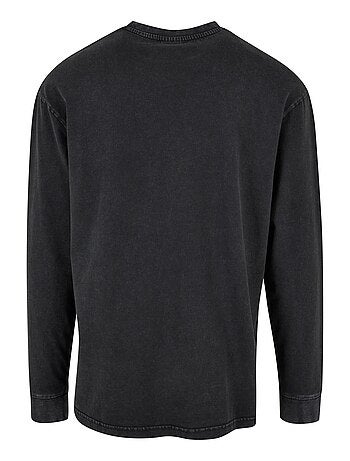 Urban Classics - Haut manches longues motif/style délavé à l'acide