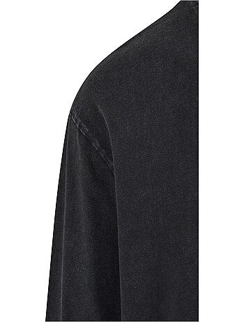 Urban Classics - Haut manches longues motif/style délavé à l'acide