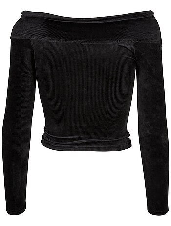 Urban Classics - Haut manches longues motif/style Épaules dénudées