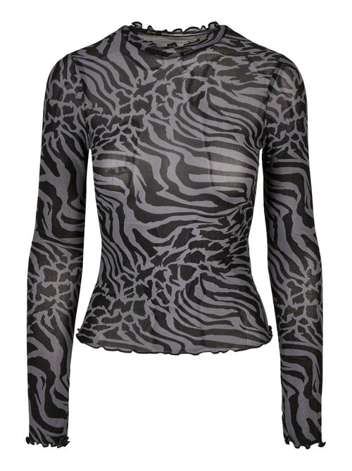 Urban Classics - Haut manches longues motif/style imprimé intégral - Kiabi